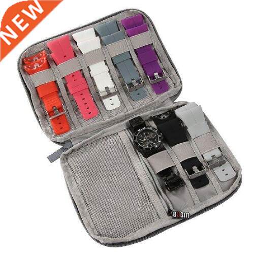 Slot Felt Watch Organzer Box Gray Watch Storage Case Pouch