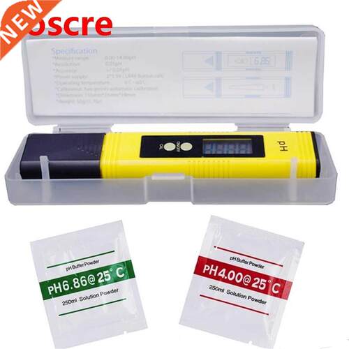 0.01 Digital PH Meter Tester Pocket Size PH Tester Large LCD