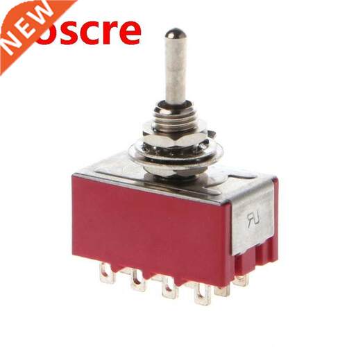 AC 250V/2A 125V/5A 12-Pin On/On 2 Position 4PDT Mini Toggle