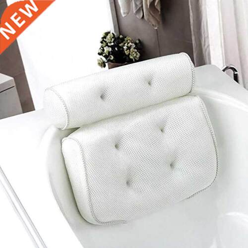 SPA Non-Slip Bath Pillow with Suction Cups Bathtub Neck Back