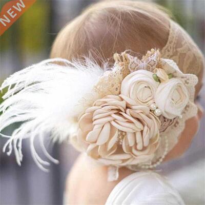 Vintage Flower Headband Baby Girls Headwraps Newborn Photogr