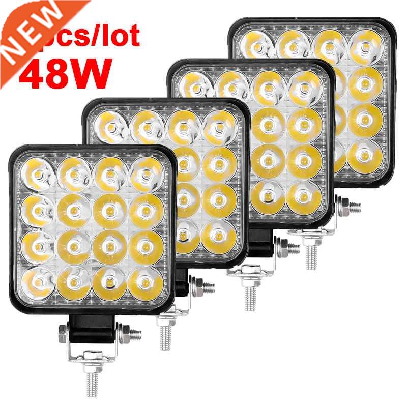 4pcs Car LED Bar Worklight 48W Offroad Work Light 12V Light