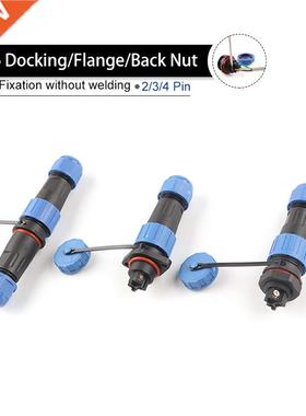 LP/SP16 IP68 waterproof socket connector plug Back nut/Docki