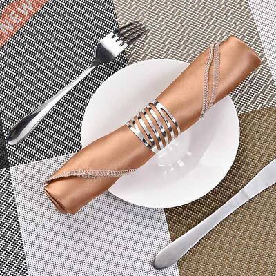 12pcs Back Pattern Wedding Napkin Rings Table Decoration Hol