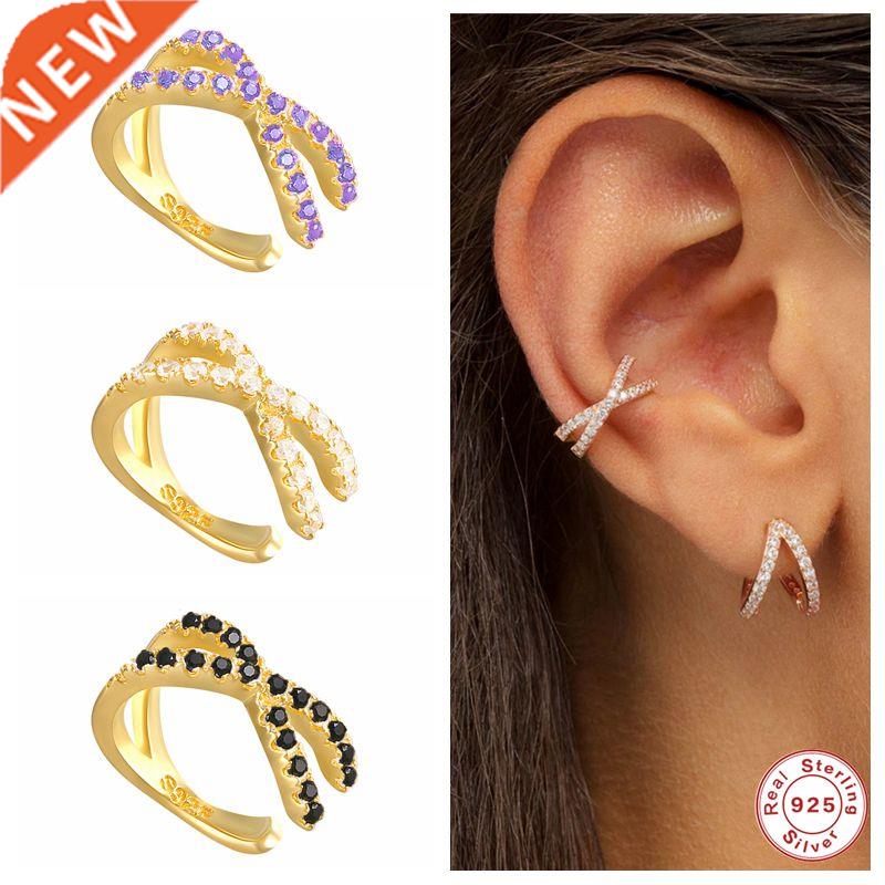 925 Sterlng Slver Ear Cuff For Women 1 pcs Charmng Zrco