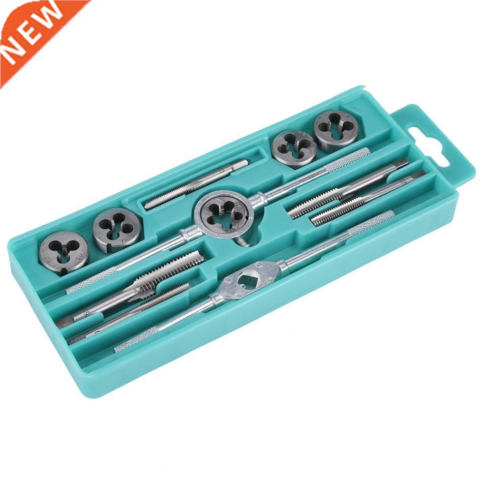 12pcs M6-M12 Metric Thread Taps and Dies Set With Handle Wre