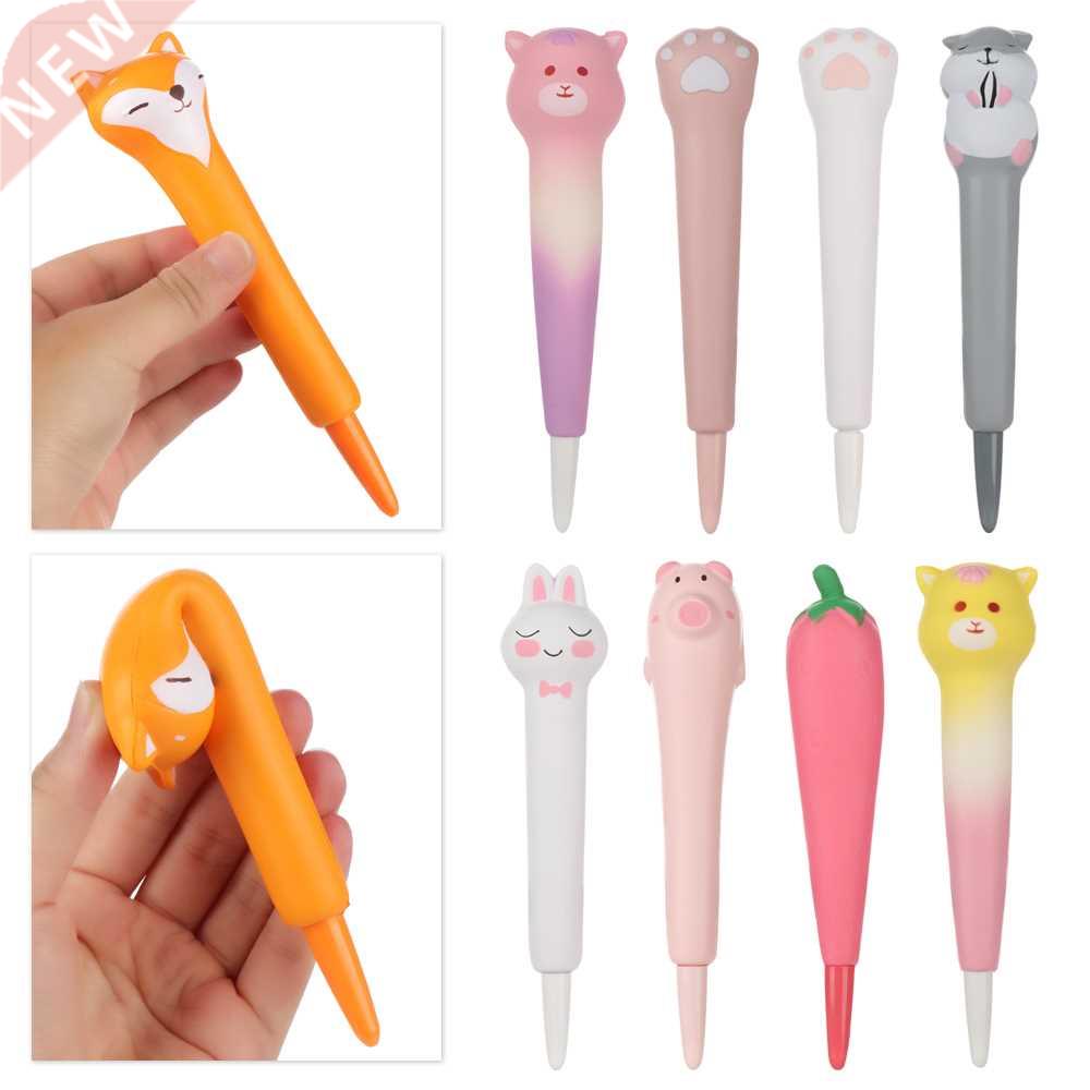 Novelty Cartoon Pencils Stress Relieve Squishy Gel Pen Sign
