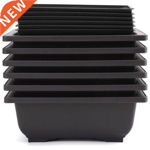 6-Piece Bonsai Pots-Classic Deep Wet Tray with Built-in Mesh