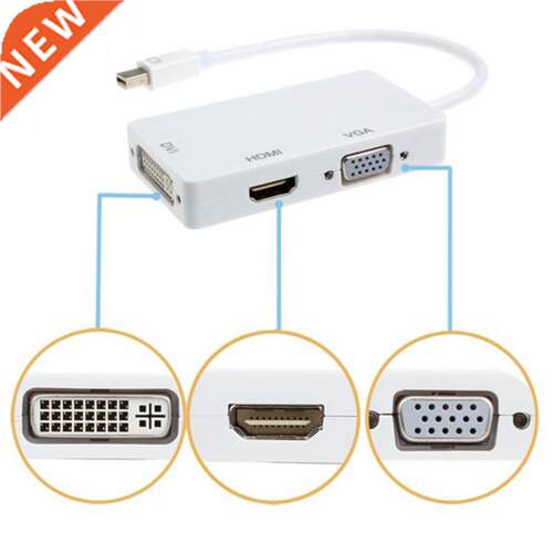 3 in1 Mini Display Port DP To HDMI VGA DVI Display Port Cabl