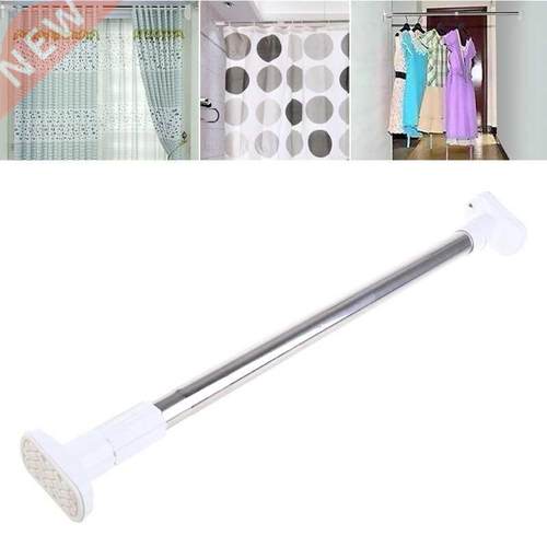Extendable Telescopic Rods Shower Curtain Poles Clothes Ward