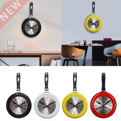 Creative Wall Clock Frying Pan Design Novelty Home Kitchen D