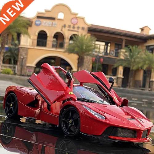 1: 2 Ferraris Laferrari Alloy Sports Car Model Diecasts Met