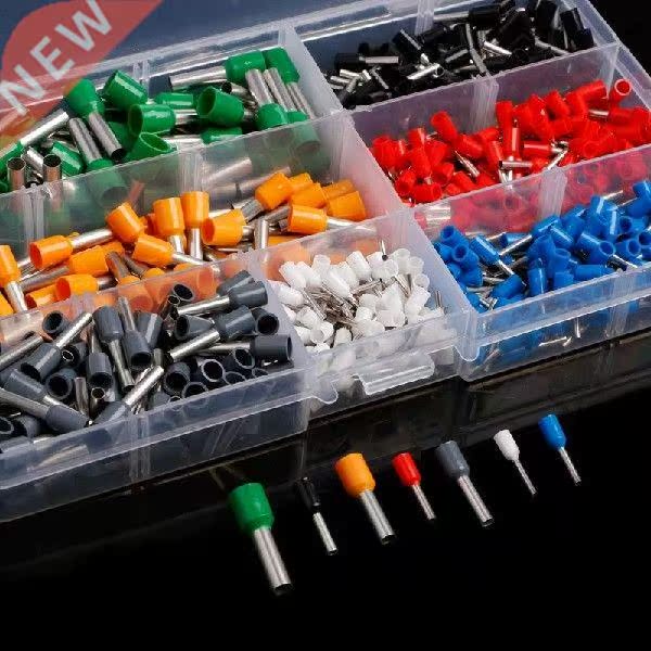 600 Pcs Insulated Cord End Terminal Bootlace Cooper