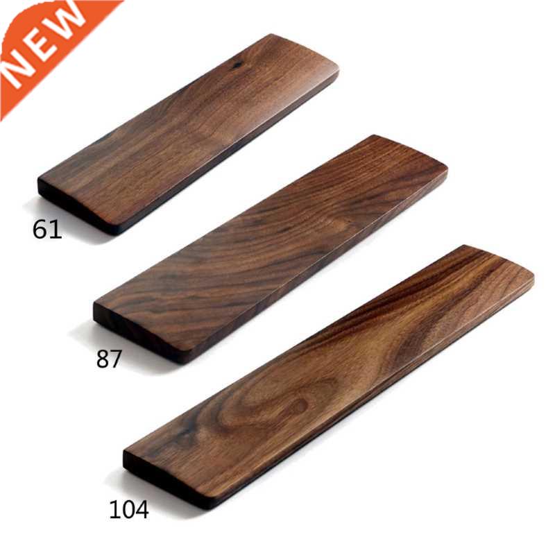 Walnut Wooden Mechanical Keyboard Wrist Rest with Anti-Slip