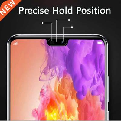 100 pcs a lot 9H full Cover Tempered Glass For Huawei P20 Pr