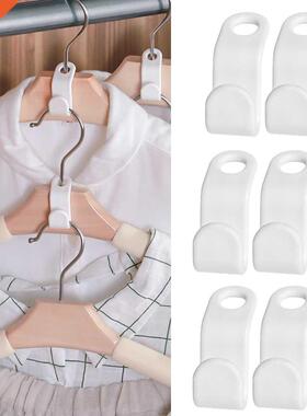 12/6 PCS Mini Clothes Hanger Connector Hooks Cascading Plast
