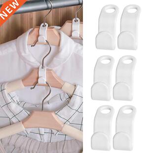 12/6 PCS Mini Clothes Hanger Connector Hooks Cascading Plast