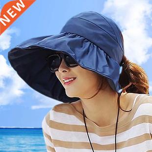women's sun hat, uv fold together in summer, beach hats