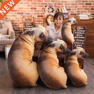 3D Dog Print Pillow Sofa Decoration Mat Fun Creative Husky