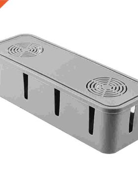1Pc Indoor Use Socket Holder Cable Organizer Box Plastic