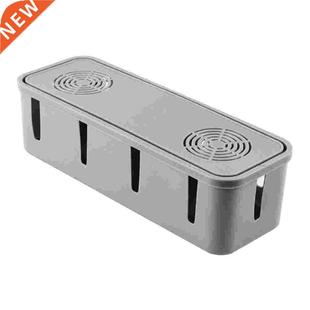 1Pc Indoor Use Socket Holder Cable Organizer Box Plastic