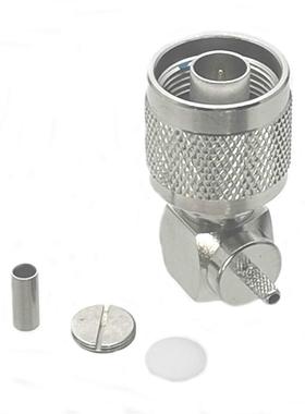 1Pcs Connector N Male Plug Right angle Crimp RG16 RG174 LMR