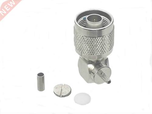 1Pcs Connector N Male Plug Right angle Crimp RG16 RG174 LMR