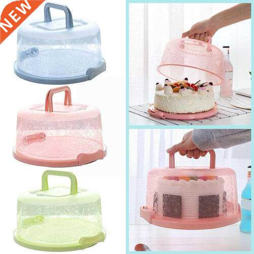 1pc Portable Cake Storage Box Round Birthday Wedding Fruit