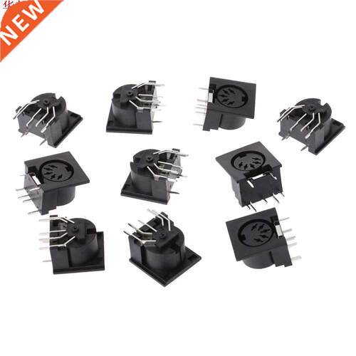 10 Pcs PCB Panel Mount Female Connector DIN5 DIN 5-Pin Jack
