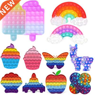 Push ule Fidget Sensory Toys Ice Cre Taletop Squeeze T