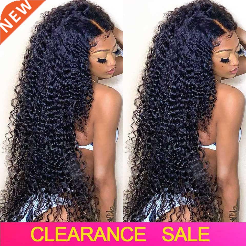 30 Inch Deep Wave Frontal Wig Wet And Wavy Deep Curly Lace F