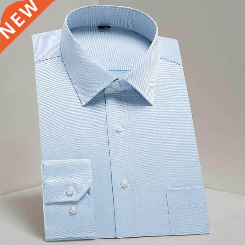 Oversized shirt S~8xl Men's Twill Dress Shirts Long Sleeve r