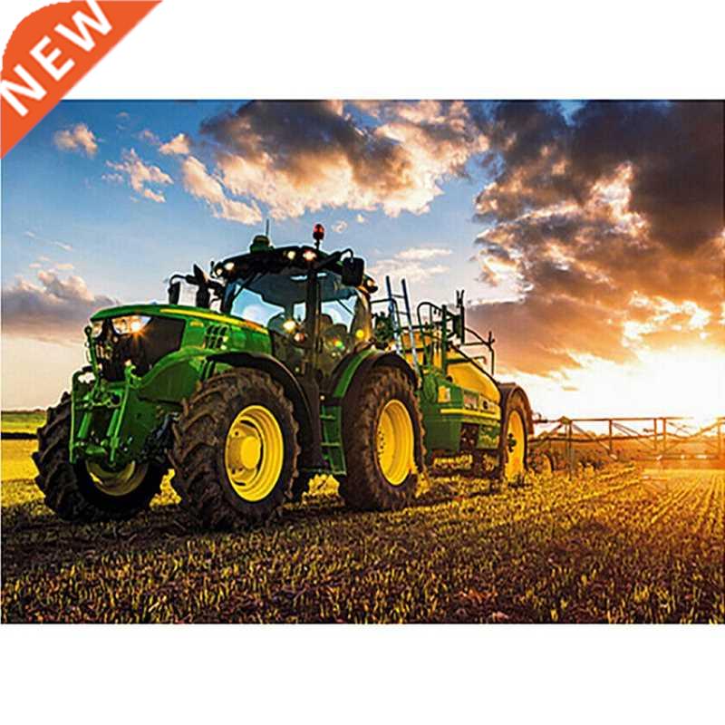 Full Drill 5D Diamond Painting Tractor Cross Stitch Kits