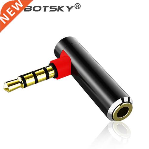 L Shape 3.5mm Audio Adapter 3.5 Jack Male to Female Audio C