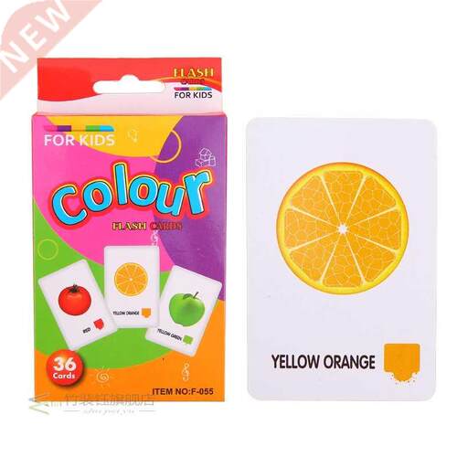 6Pcs Kids Cognition Card Shape Animal Color Teaching Baby E