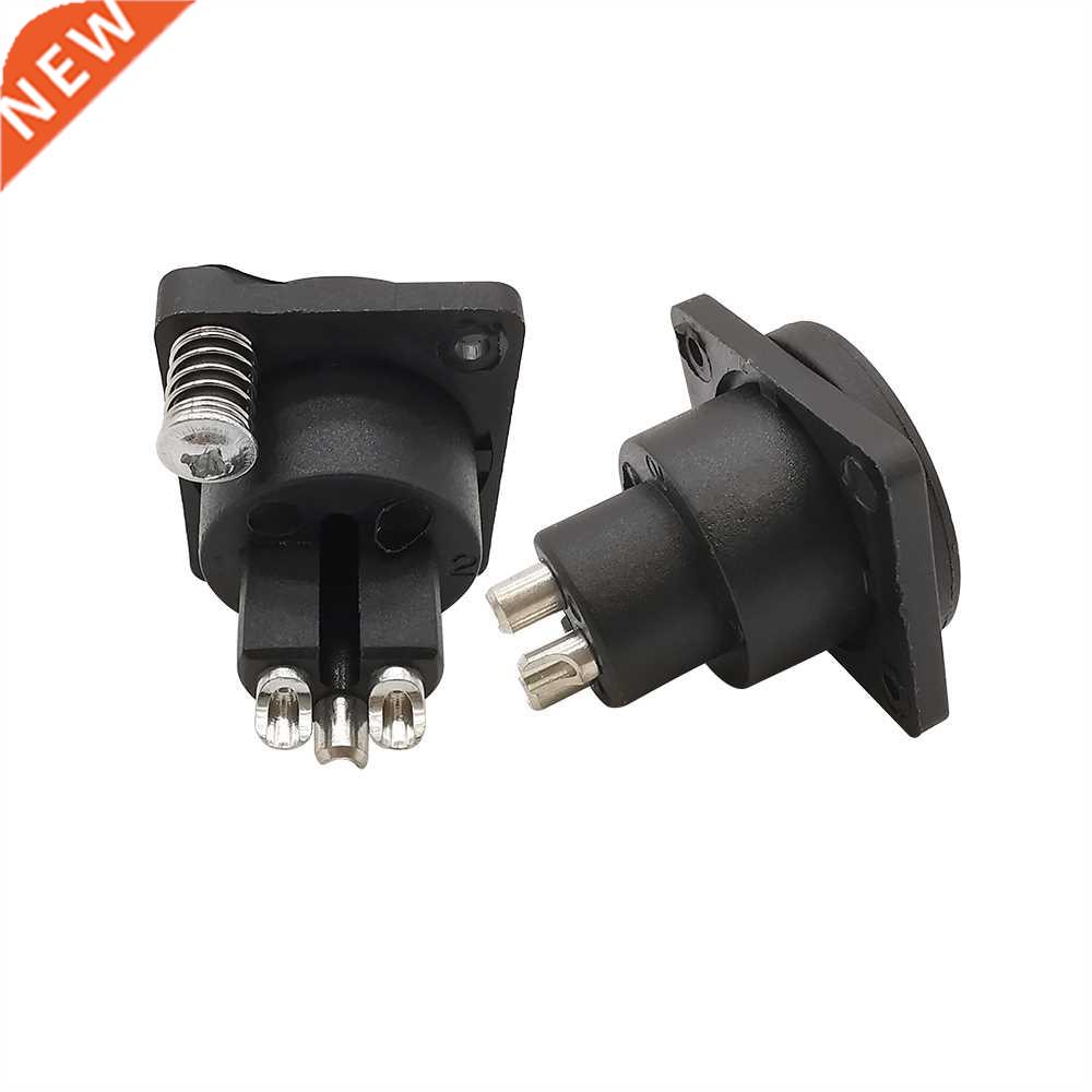 5Pcs Plastic 3 Pin XLR Female Jack Socket Chassis Panel Moun