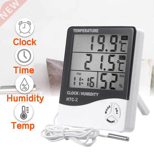 LCD Digital Thermometer Hygrometer Electronic Temperature Hu