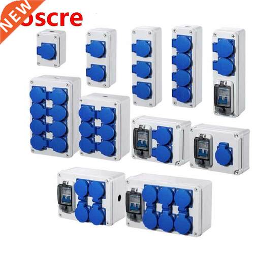 Outdoor rainwater socket Three holes 10A home wall mounted m