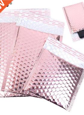 10pcs Rose Gold Plastc Bubble Envelopes Bags Padded Shppn