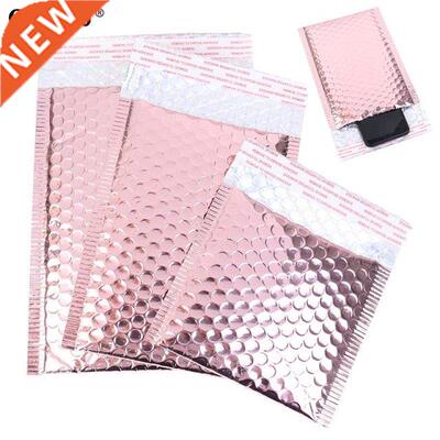 10pcs Rose Gold Plastc Bubble Envelopes Bags Padded Shppn
