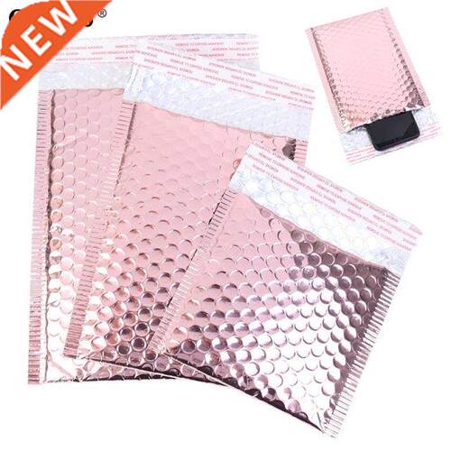 10pcs Rose Gold Plastc Bubble Envelopes Bags Padded Shppn