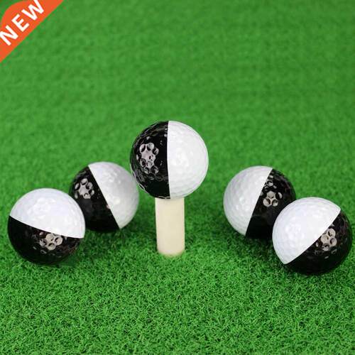 Golf Balls Set Long Distance Black and White 2 Layer Golf