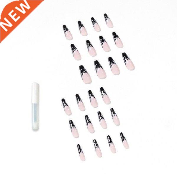 24Pcs/Set Press On Nail Polishing-Free False Nails Long
