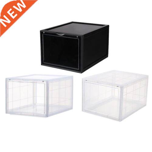 Magnetic Drop Front Shoe Storage Box Men Women Shoe Organize