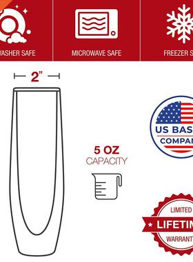 2-piece set of glass champagne glasses double-layer