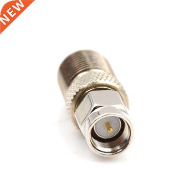F Type Female to SMA Male Plug Coaxial Adapter Connector Sil
