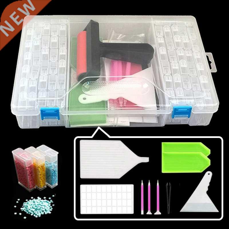 Diamond Painting Tools Sets with 64/56/42/28 Cells Plastic S