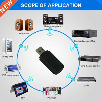 3.5mm Jack USB Bluetooth-Compatible AUX Wireless Car Audio R