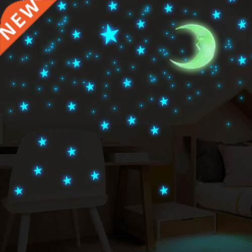 100 Pcs 3cm Luminous Stars Wall ers Glow In The Dark Stars