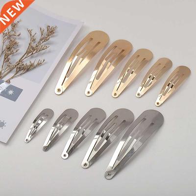 20Pcs Metal Hair Clips Snap Alligator Hairpins Base for DIY